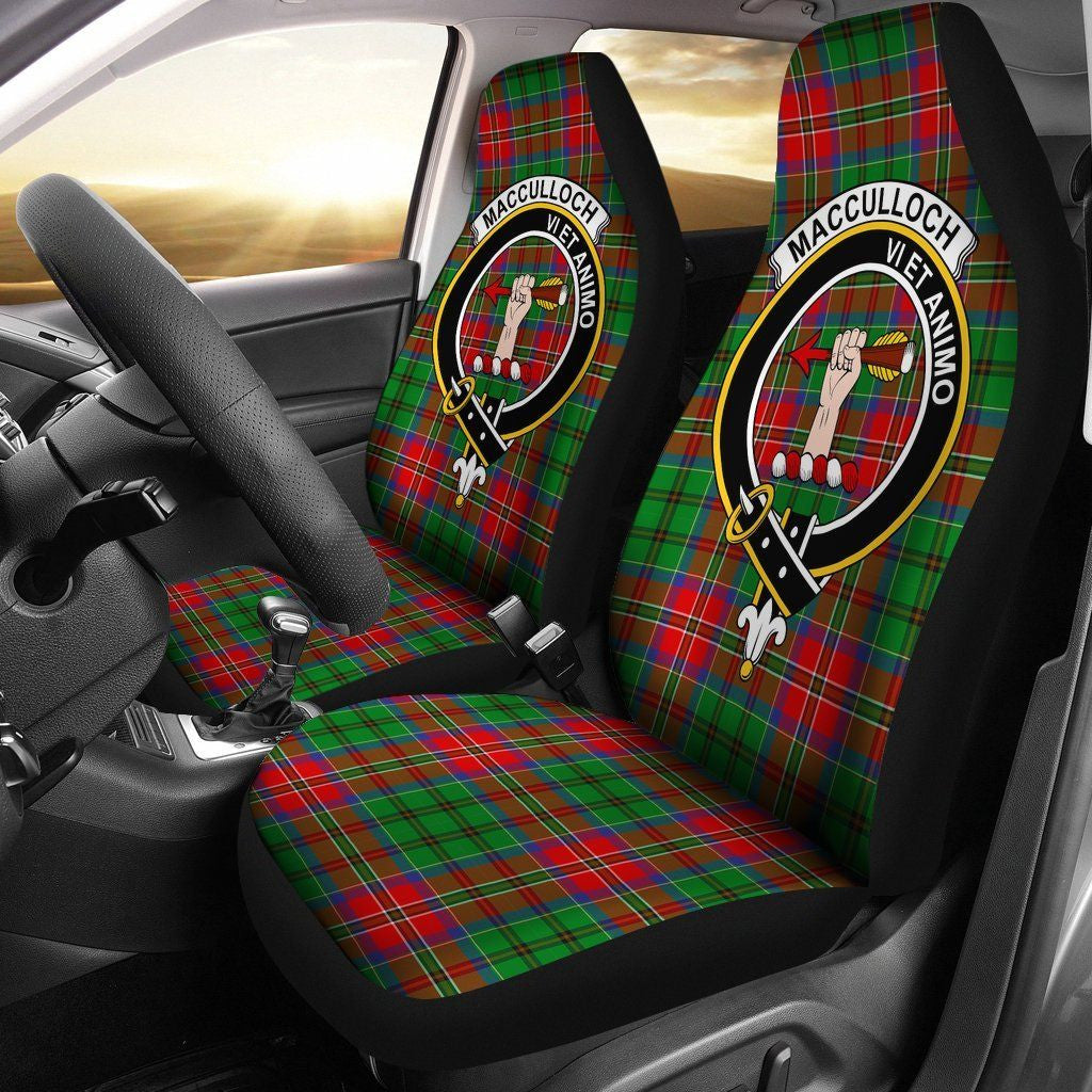 MacCulloch Clan Badge Classic Tartan Car Seat Cover