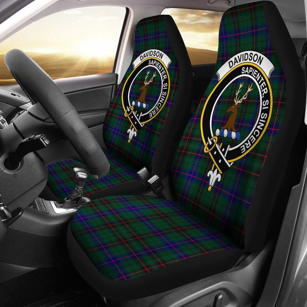 Davidson Clan Badge Classic Tartan Car Seat Cover