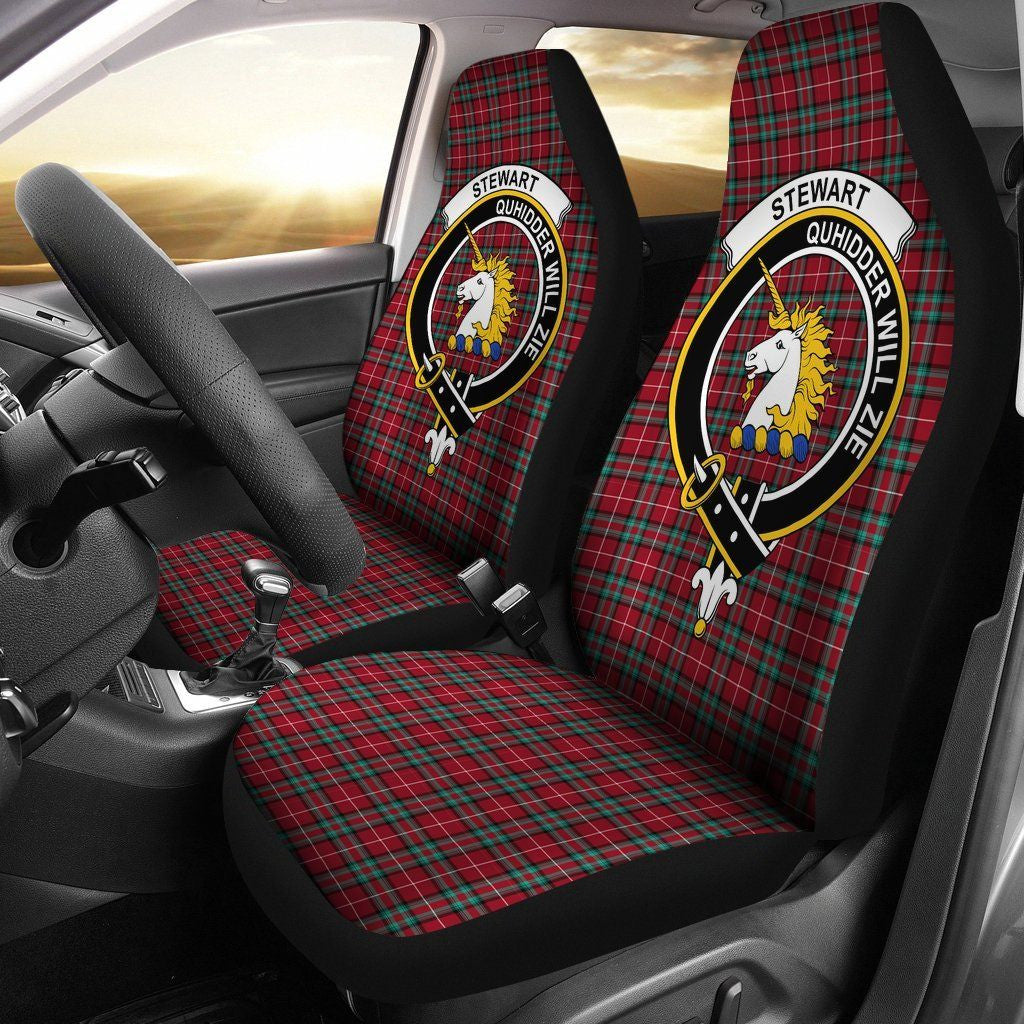 Stewart (Stuart) of Bute Clan Badge Classic Tartan Car Seat Cover