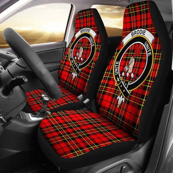 Brodie Clan Badge Classic Tartan Car Seat Cover