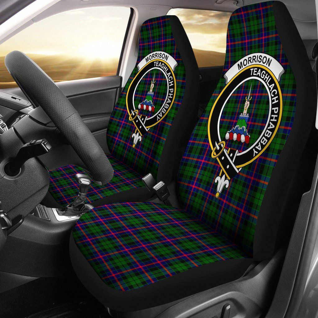 Morrison Clan Badge Classic Tartan Car Seat Cover