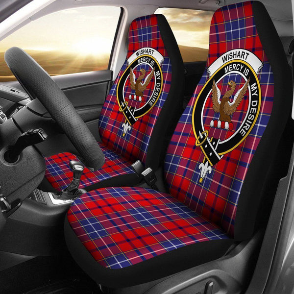 Wishart Dress Clan Badge Classic Tartan Car Seat Cover