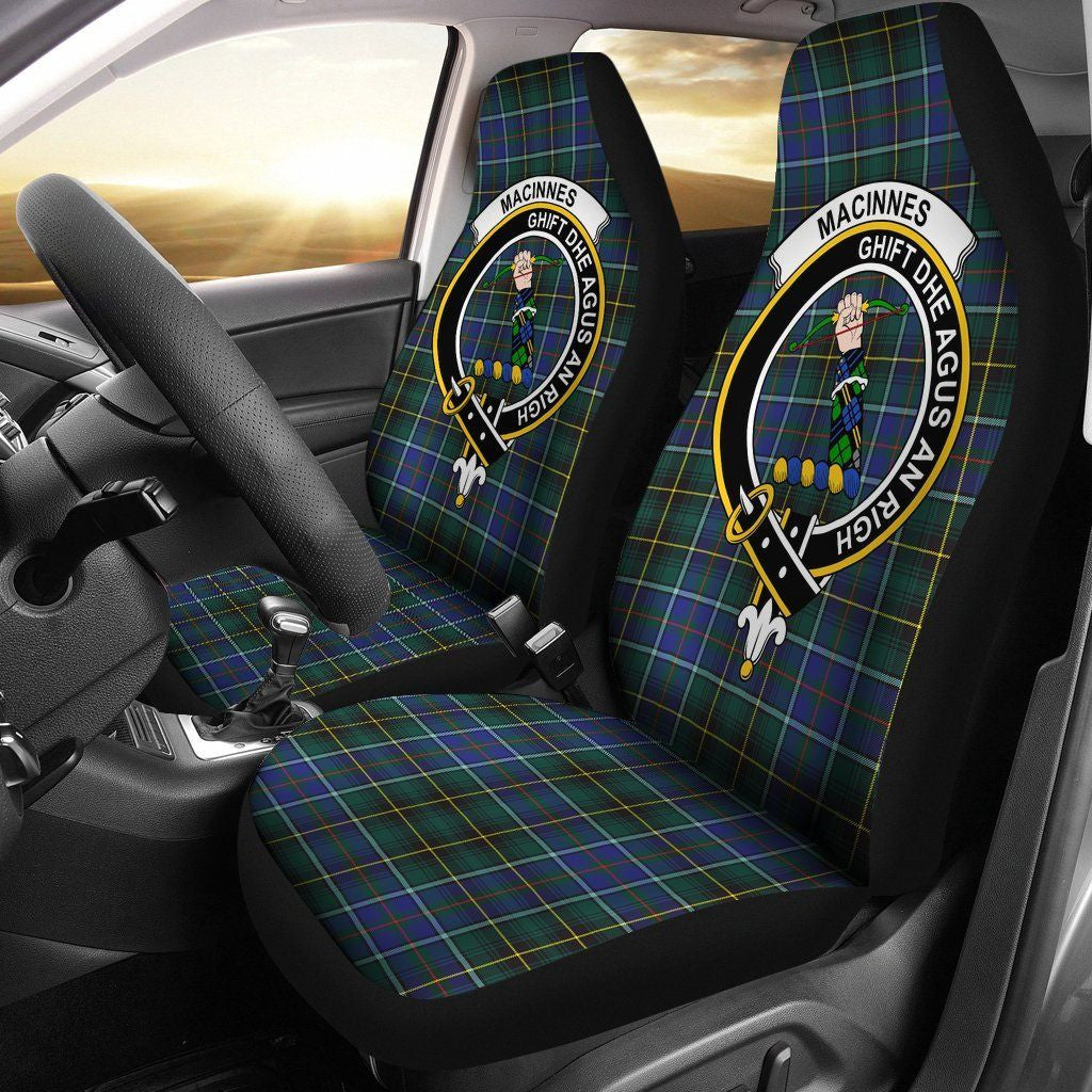 MacInnes Clan Badge Classic Tartan Car Seat Cover