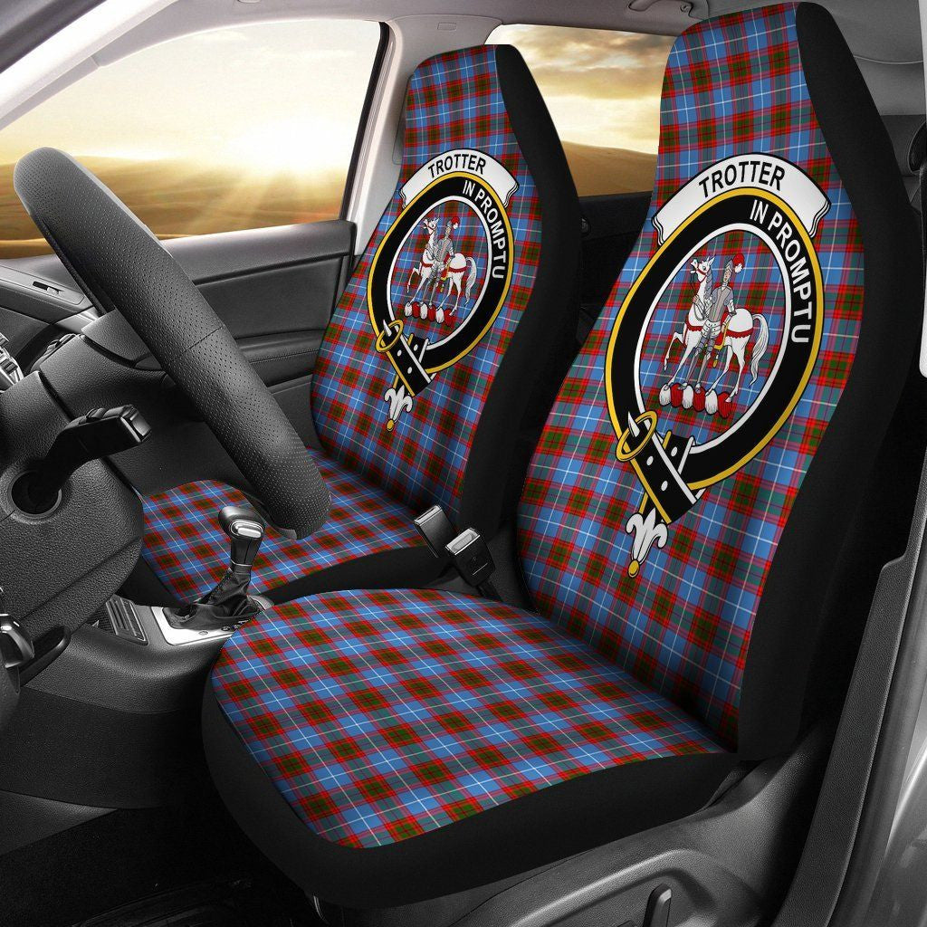 Trotter Clan Badge Classic Tartan Car Seat Cover