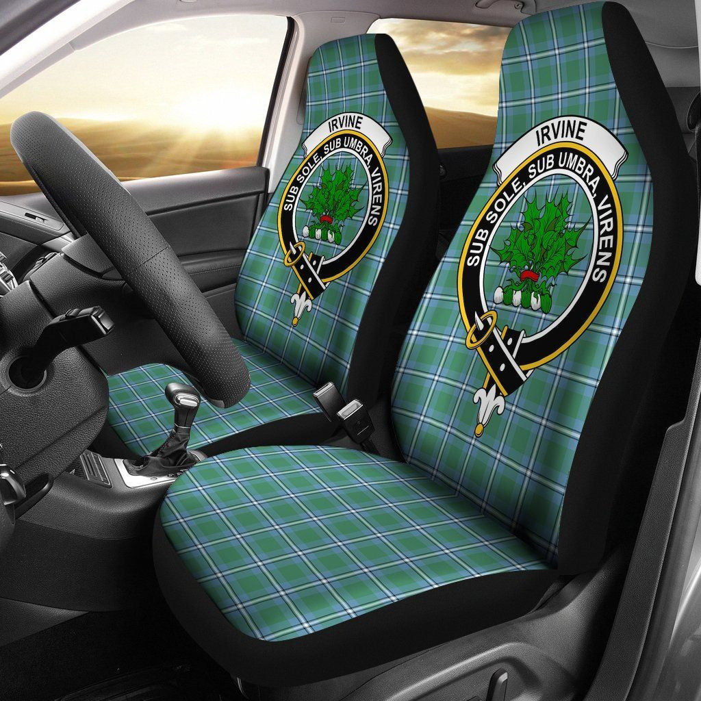 Irvine Clan Badge Classic Tartan Car Seat Cover