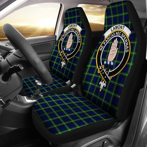 Lamont Clan Badge Classic Tartan Car Seat Cover