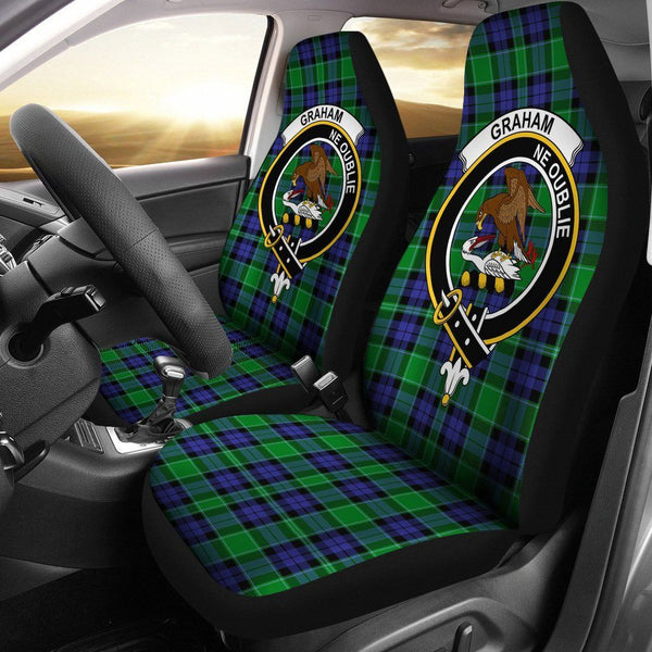 Graham of Menteith Clan Badge Classic Tartan Car Seat Cover