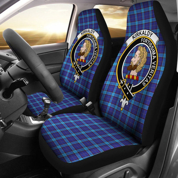 Kirkcaldy Clan Badge Classic Tartan Car Seat Cover