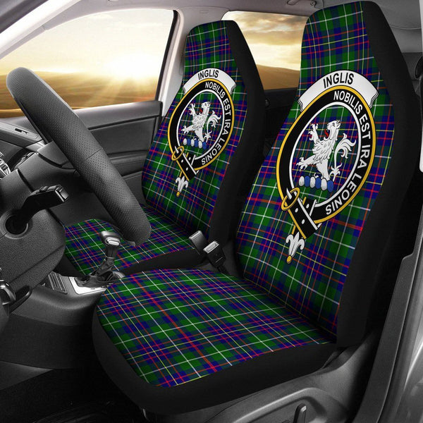 Inglis Clan Badge Classic Tartan Car Seat Cover