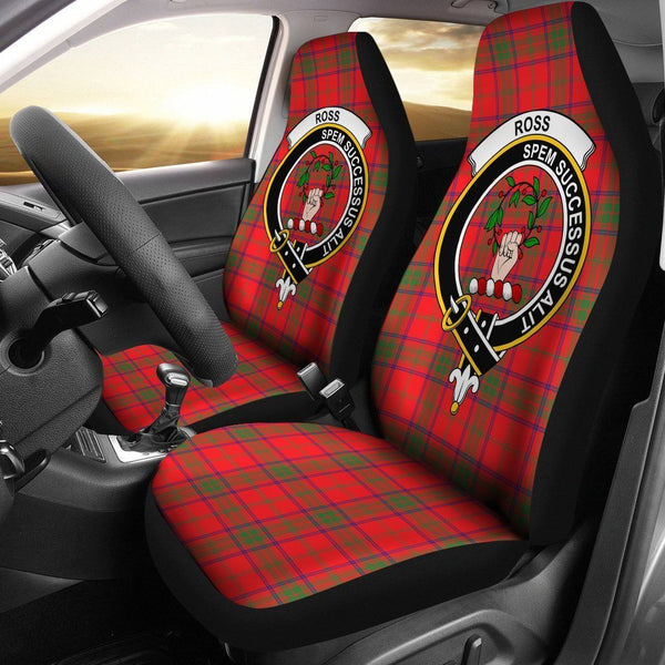 Ross Clan Badge Classic Tartan Car Seat Cover