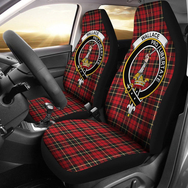 Wallace Clan Badge Classic Tartan Car Seat Cover