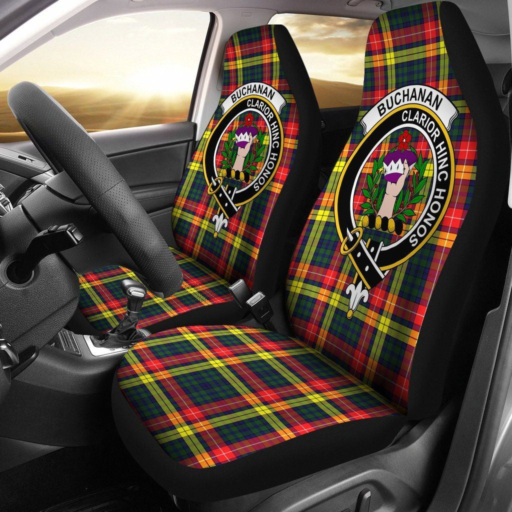 Buchanan Clan Badge Classic Tartan Car Seat Cover