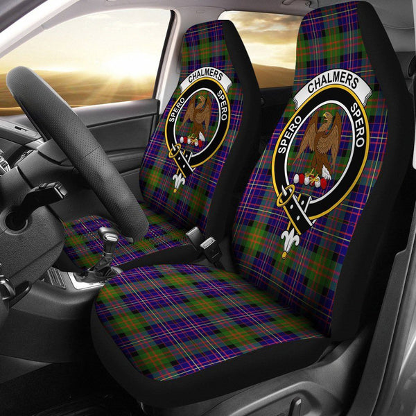 Chalmer Clan Badge Classic Tartan Car Seat Cover