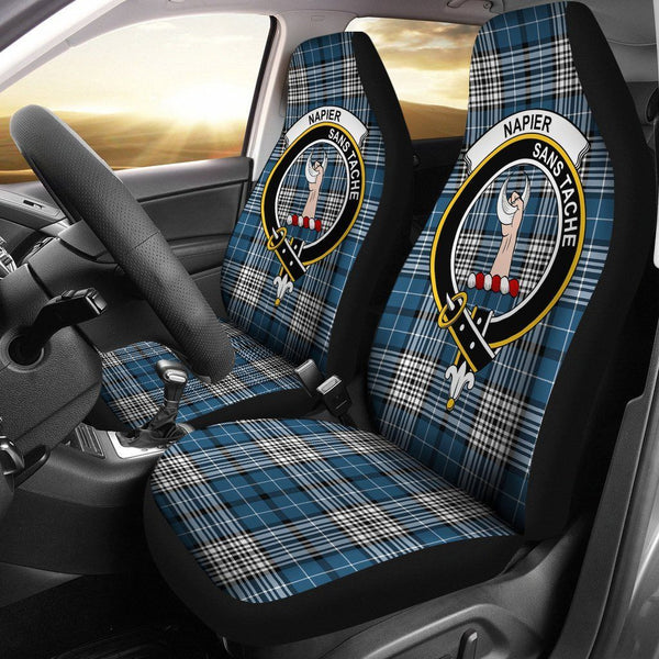 Napier Clan Badge Classic Tartan Car Seat Cover