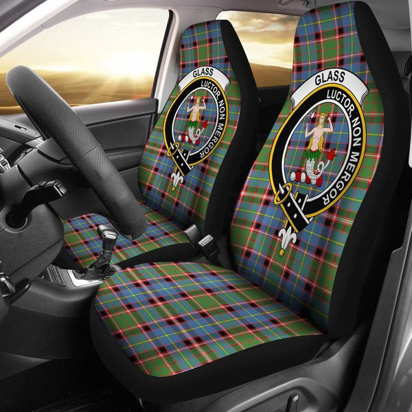 Glass Clan Badge Classic Tartan Car Seat Cover