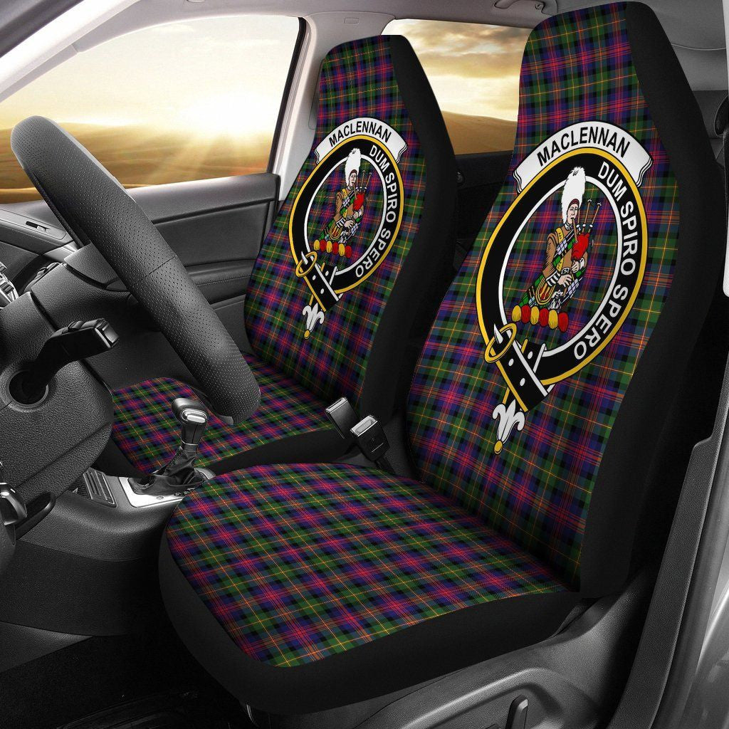 MacLennan Clan Badge Classic Tartan Car Seat Cover