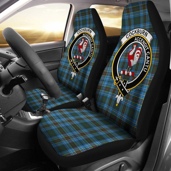 Cockburn Clan Badge Classic Tartan Car Seat Cover