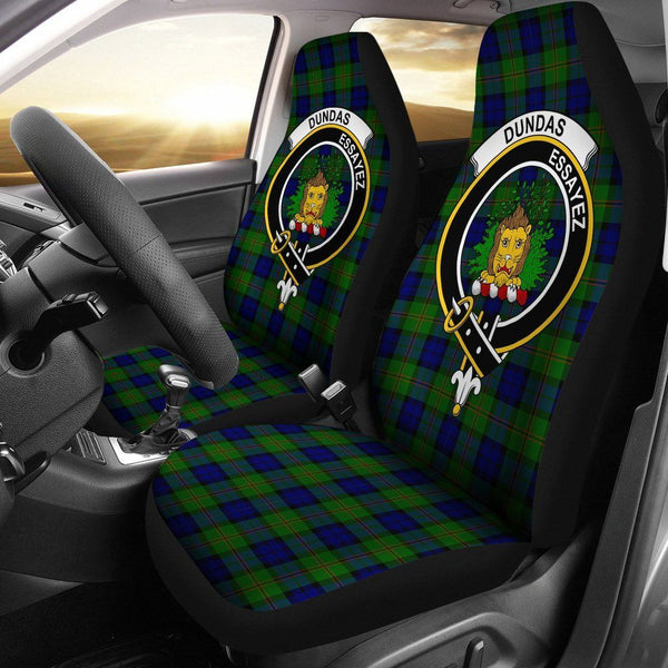 Dundas Clan Badge Classic Tartan Car Seat Cover