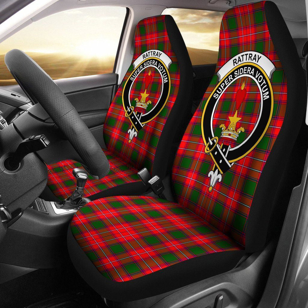 Rattray Clan Badge Classic Tartan Car Seat Cover