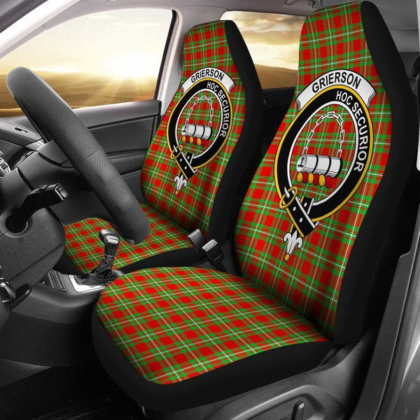 Grierson Clan Badge Classic Tartan Car Seat Cover