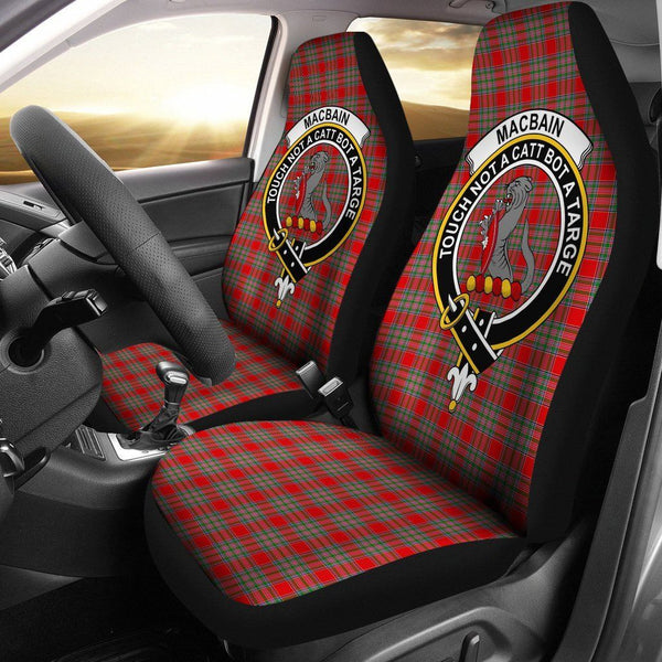 MacBain Clan Badge Classic Tartan Car Seat Cover