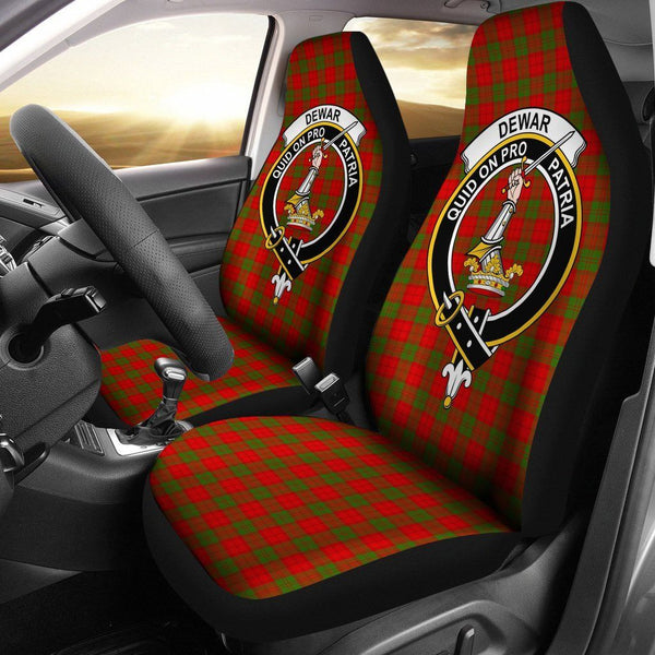 Dewar Clan Badge Classic Tartan Car Seat Cover