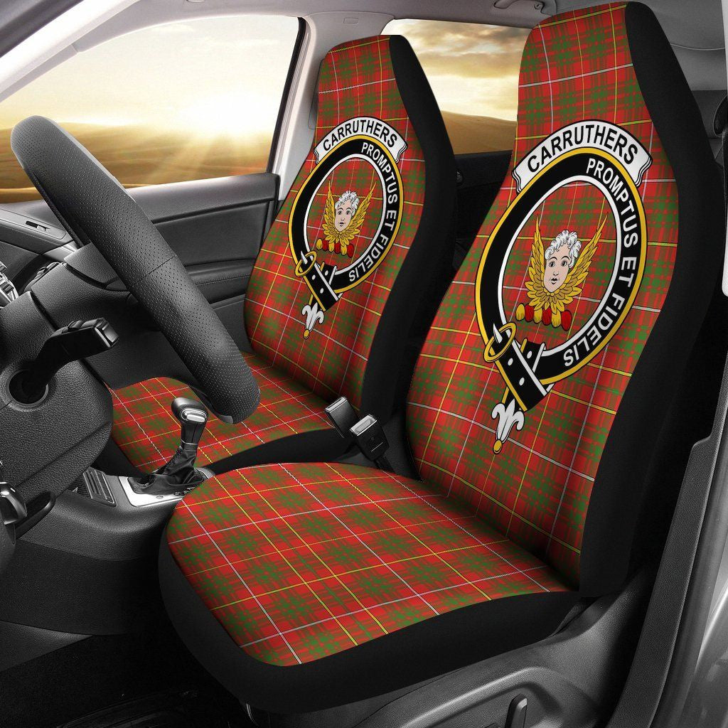 Carruthers Clan Badge Classic Tartan Car Seat Cover