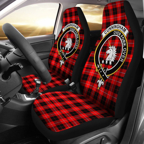 Cunningham Clan Badge Classic Tartan Car Seat Cover