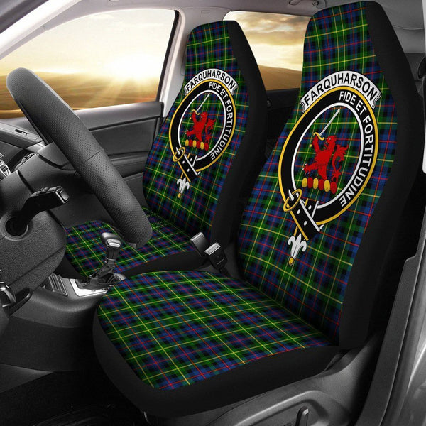 Farquharson Clan Badge Classic Tartan Car Seat Cover