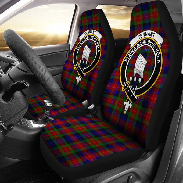 Tennant Clan Badge Classic Tartan Car Seat Cover