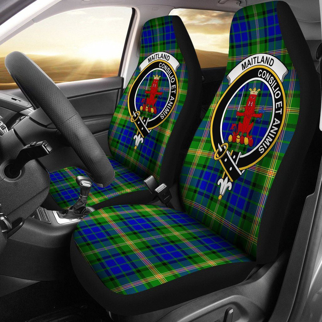 Maitland Clan Badge Classic Tartan Car Seat Cover