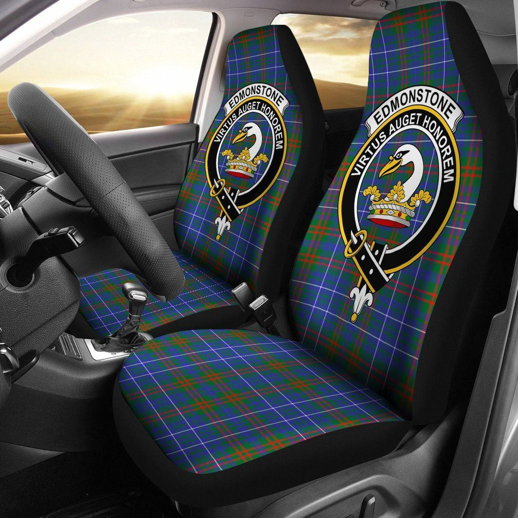 Edmonstone Clan Badge Classic Tartan Car Seat Cover