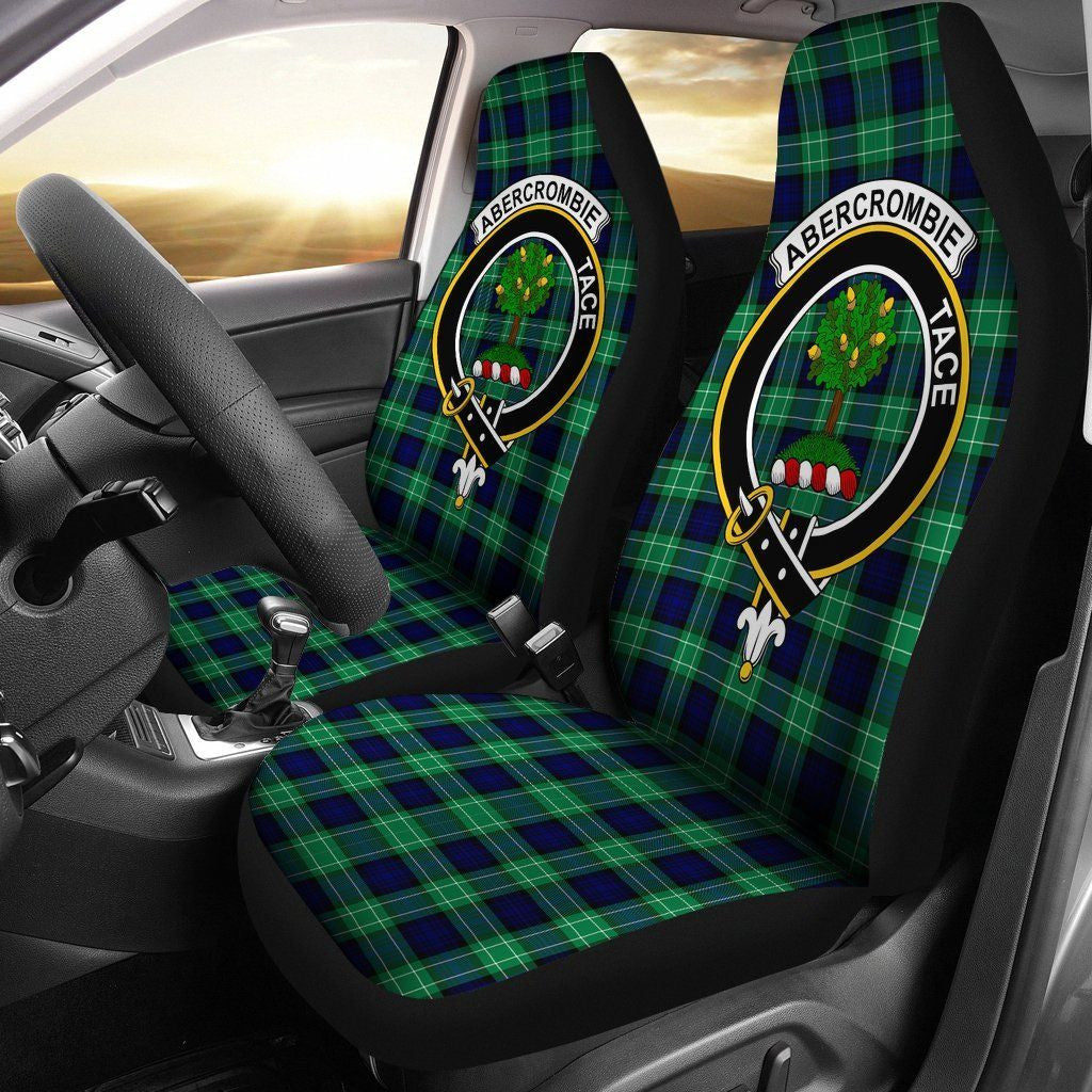 Abercrombie Clan Badge Classic Tartan Car Seat Cover