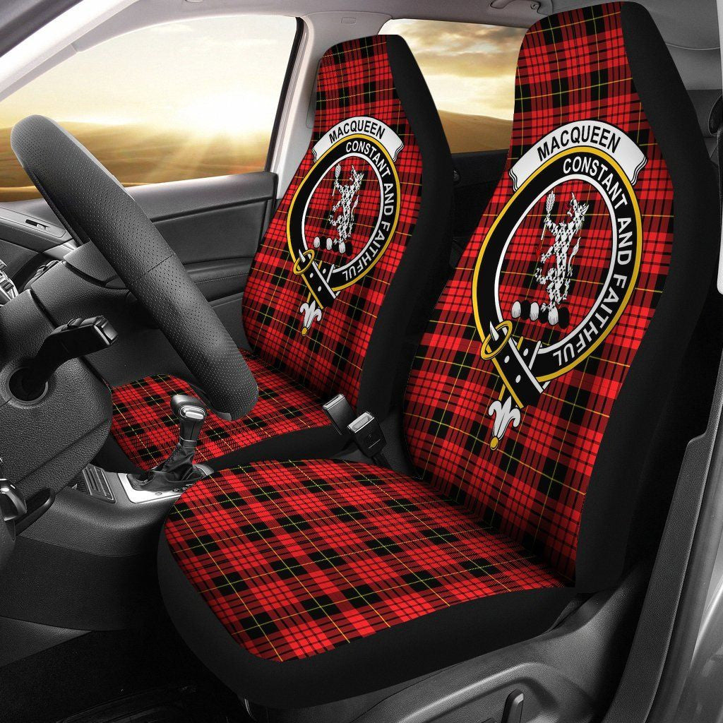 MacQueen Clan Badge Classic Tartan Car Seat Cover