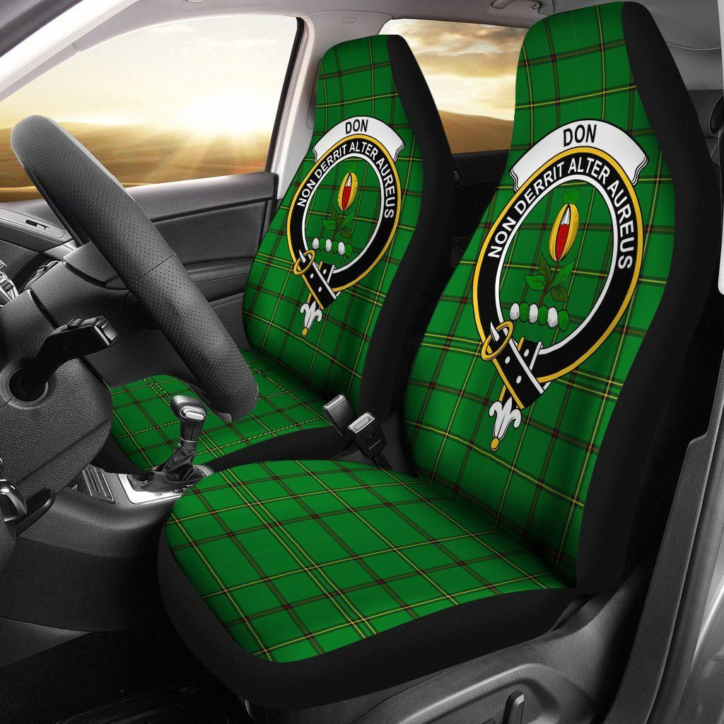 Don (Tribe-of-Mar) Clan Badge Classic Tartan Car Seat Cover