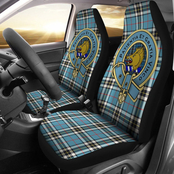 Thomson Clan Badge Classic Tartan Car Seat Cover