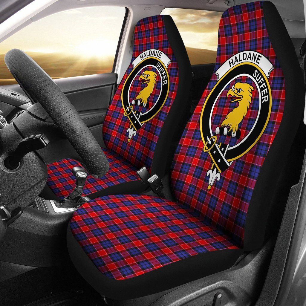 Haldane Clan Badge Classic Tartan Car Seat Cover