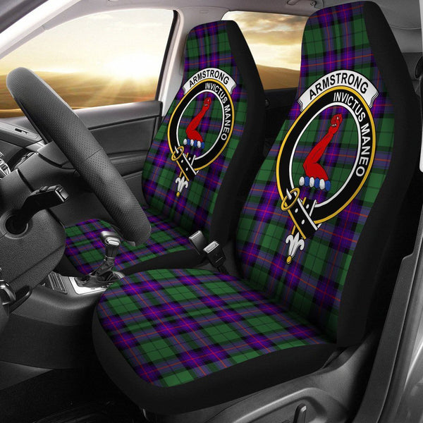 Armstrong Clan Badge Classic Tartan Car Seat Cover