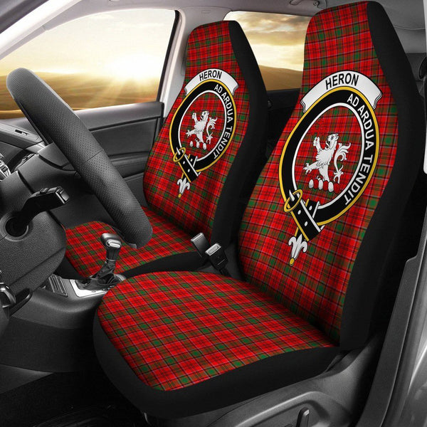 Heron Clan Badge Classic Tartan Car Seat Cover