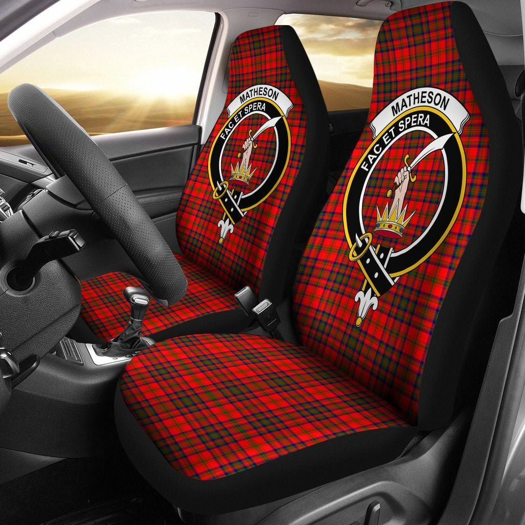 Matheson Clan Badge Classic Tartan Car Seat Cover