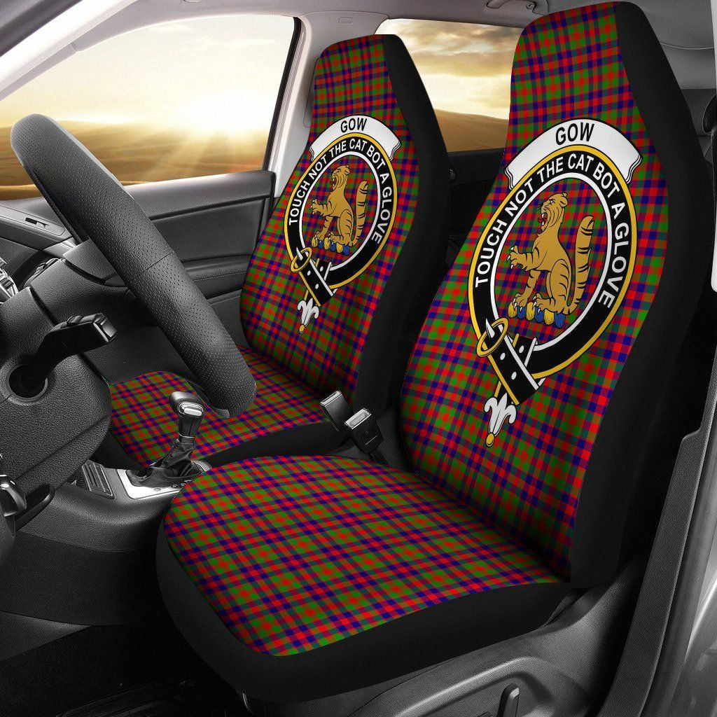 Gow (or McGouan) Clan Badge Classic Tartan Car Seat Cover