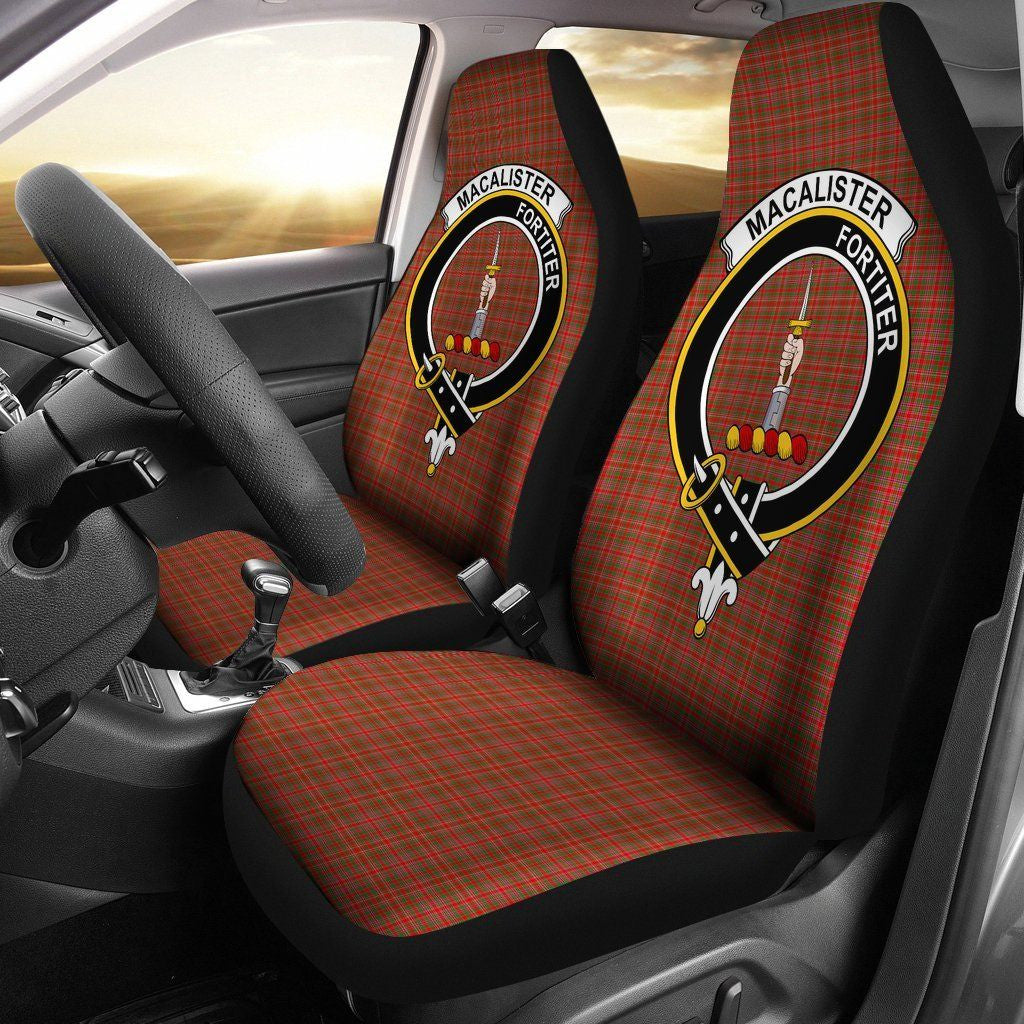 MacAlister Clan Badge Classic Tartan Car Seat Cover