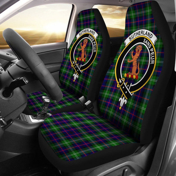 Sutherland I Clan Badge Classic Tartan Car Seat Cover