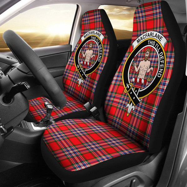 MacFarlane Clan Badge Classic Tartan Car Seat Cover