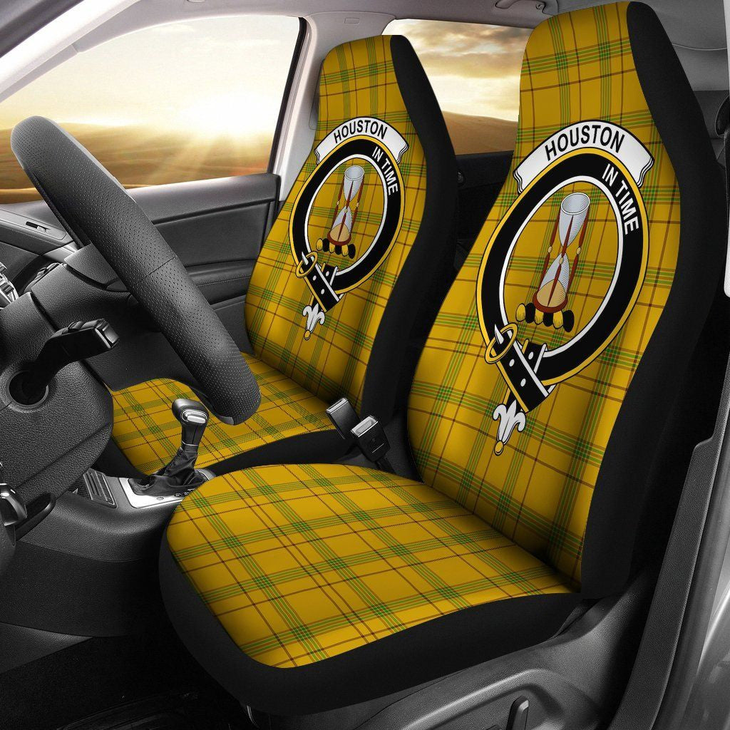 Houston Clan Badge Classic Tartan Car Seat Cover