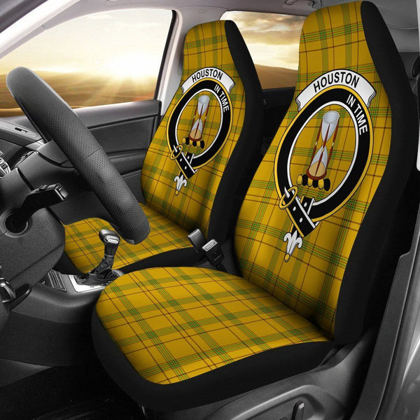 Houston Clan Badge Classic Tartan Car Seat Cover