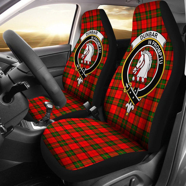 Dunbar Clan Badge Classic Tartan Car Seat Cover