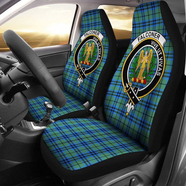 Falconer Clan Badge Classic Tartan Car Seat Cover