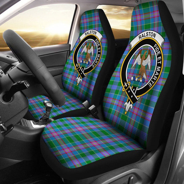 Ralston Clan Badge Classic Tartan Car Seat Cover