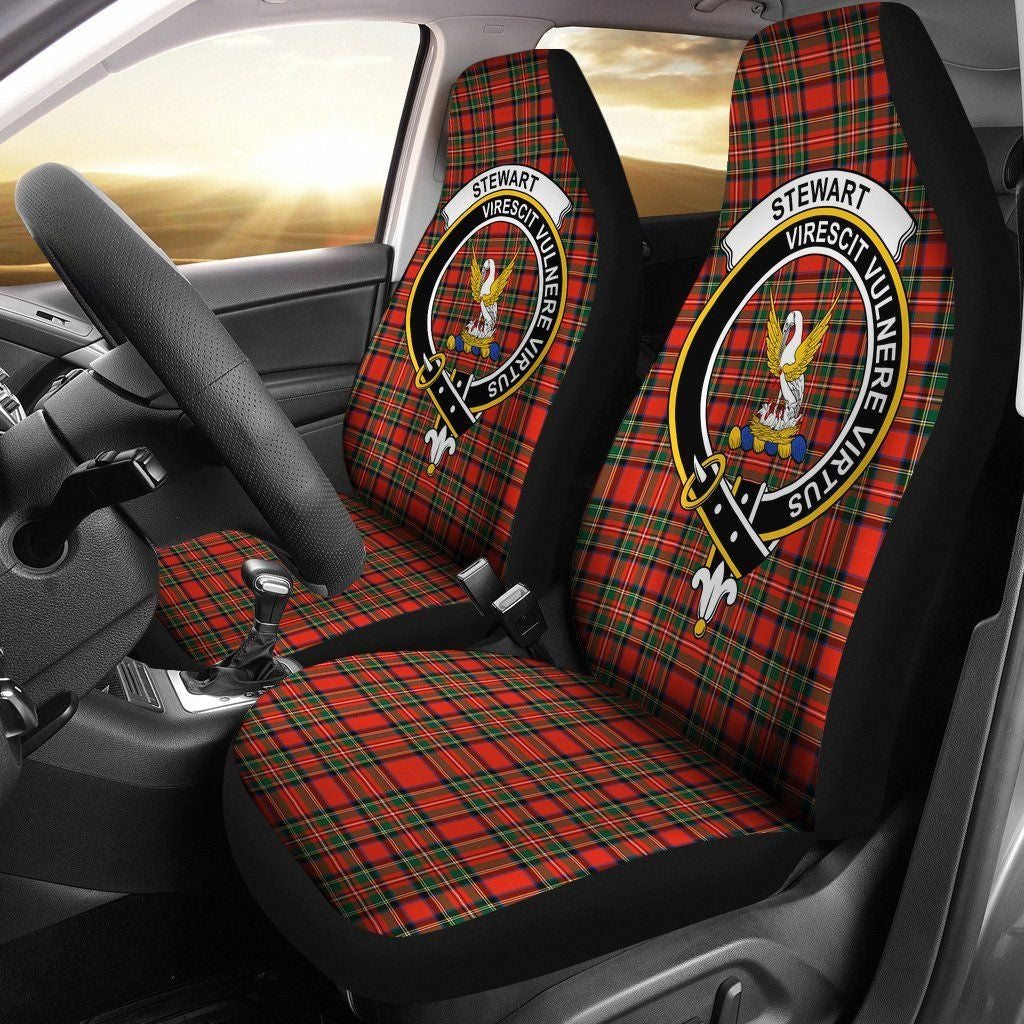 Stewart (of Appin) Clan Badge Classic Tartan Car Seat Cover